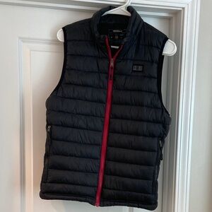 Black Quilted Heated Puffer Vest